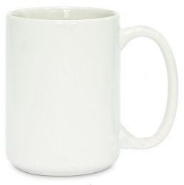 Кружка керамическая для сублимации, белая 15 oz