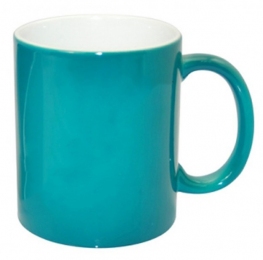 Кольорова кружка хамелеон для сублімації Colour Changing Mug, бірюзова